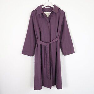 Vintage Purple Classic Trench Coat